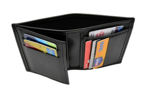 MOUNTED POLICE Recessed Wallet by Perfect Fit (100% Leather) Model 105