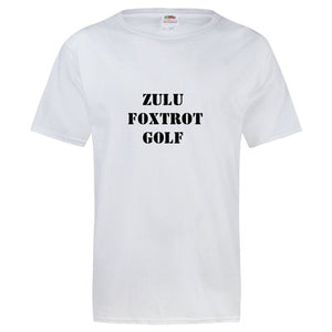 Zulu Foxtrot Golf (Zero F%$ks Given) T-Shirt