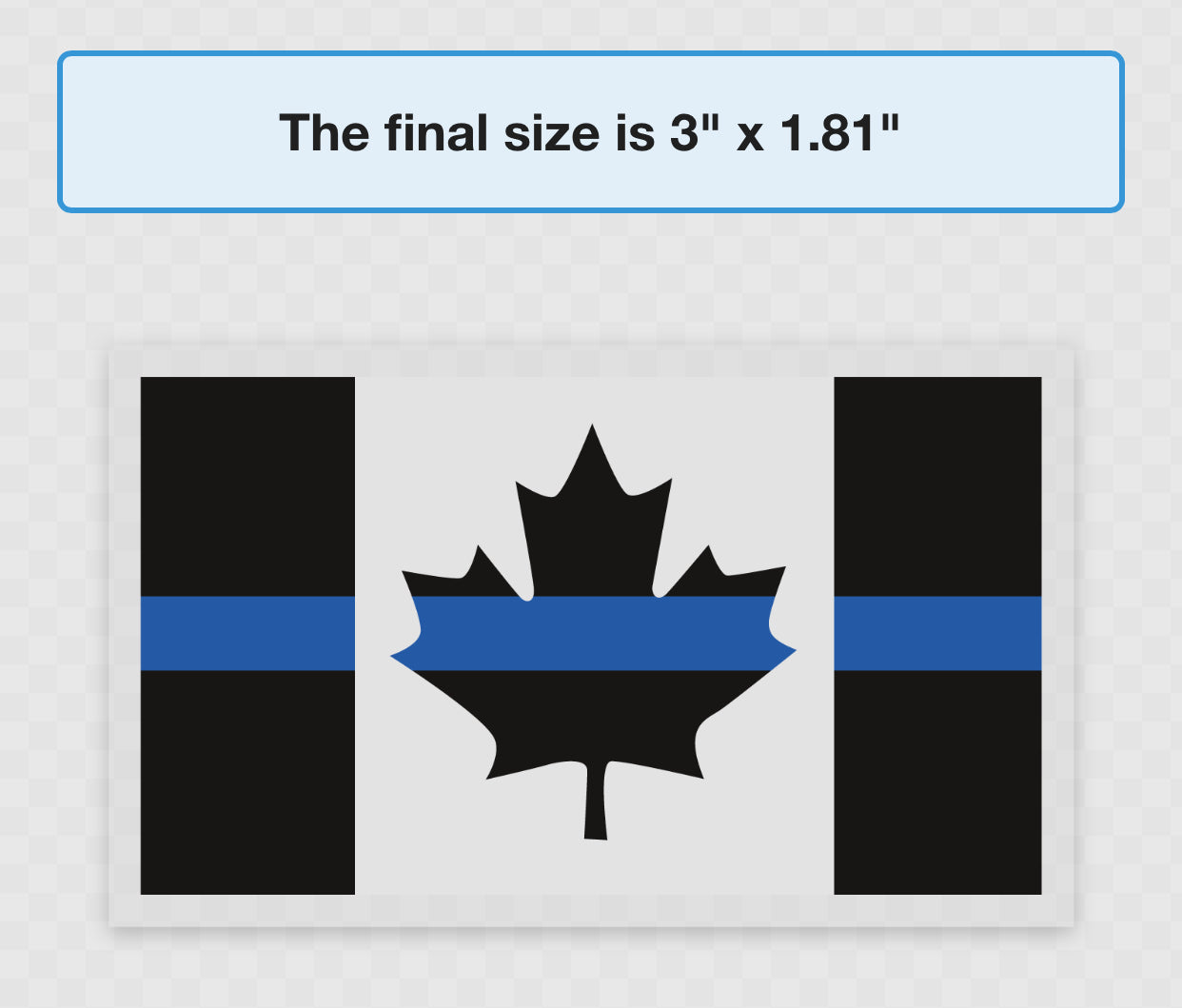 thumbnail interactive-video image 1 of Riley Express Thin Blue Line Flag Decal Sticker Set - 6"x1" Aluminum Emblem + Tire Valve Cap, Police Support 1 of 3