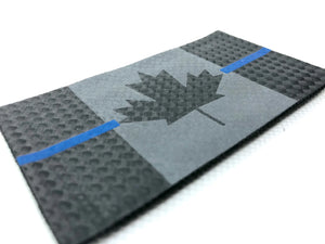 REFLECTIVE Thin Blue Line Canada Flag Patch
