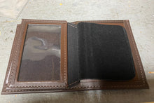Load image into Gallery viewer, Bi-Fold Police Badge Wallet by Perfect Fit (100% Leather) Model 104