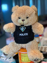 Load image into Gallery viewer, 8″ Stuffed Bears and Dogs WITH Mini Tactical Vest (includes YOUR department’s logo AND Badge number and/or name)