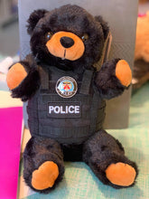 Load image into Gallery viewer, 8″ Stuffed Bears and Dogs WITH Mini Tactical Vest (includes YOUR department’s logo AND Badge number and/or name)