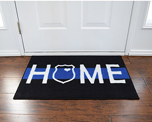 Thin Blue Line Door Mat 3’ x2’