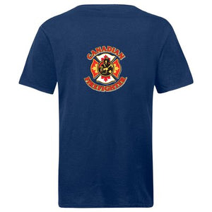 Canadian Firefighter Cotton T-Shirt (Unisex)