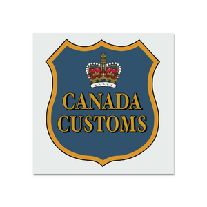 Vintage Canada Customs Douanes 12'' x 12'' Metal Sign (Reproduction)