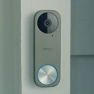 Remo+ RemoBell S WiFi Video Doorbell Camera with HD Video, Motion Sensor, 2-Way Talk, and Alexa Enabled (No Monthly Fees) (Free Cloud Storage, Refurbished item with 2 Year warranty)