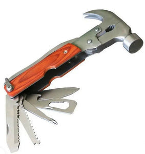 Multifunction Foldable Pliers Knife Screwdriver Emergency Pocket Tool Hammer