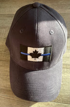 Load image into Gallery viewer, Navy Thin Blue Line Canada Fitted Cap