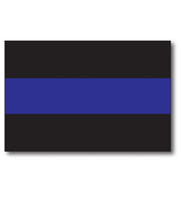 Load image into Gallery viewer, Thin Blue Line Magnet Decal - Heavy Duty for Car Truck SUV 4 - In Support of Police and Law Enforcement Officers