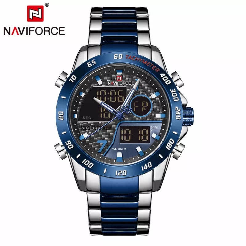 Thin Blue Line Inspired NAVIFORCE Double Display Sports Watch (FREE Shipping)