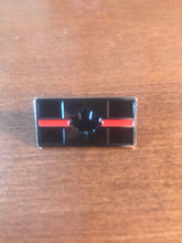 Load image into Gallery viewer, Metal Thin Red Line Canadian Flag Lapel Pin