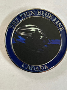 The Thin Blue Line Canada Punisher Challenge Coin
