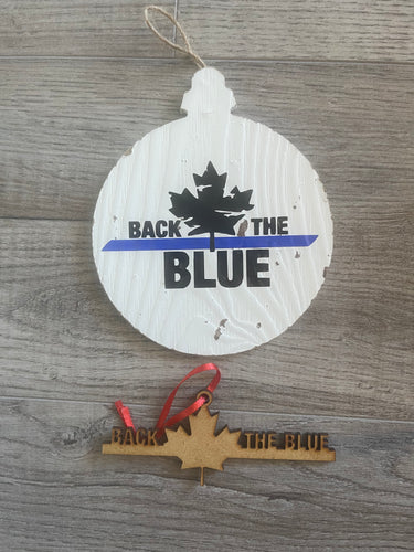 Back The Blue Christmas 🎄 Ornaments
