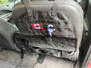 Universal Tactical MOLLE Car Seat Back Organizer Storage Pack with FREE Patch
