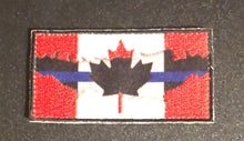 Load image into Gallery viewer, Thin Blue Line Canada 🇨🇦 Red / Blue Line Flag 7.5 cm x 4 cm