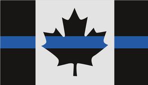 Thin Blue Line Canada Flag Magnet (3" x 1.72")