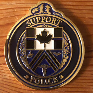The Thin Blue Line Canada Support Police Challenge Coin