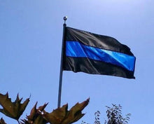 Load image into Gallery viewer, Thin Blue Line Flag (5 ft. x 3 ft.)