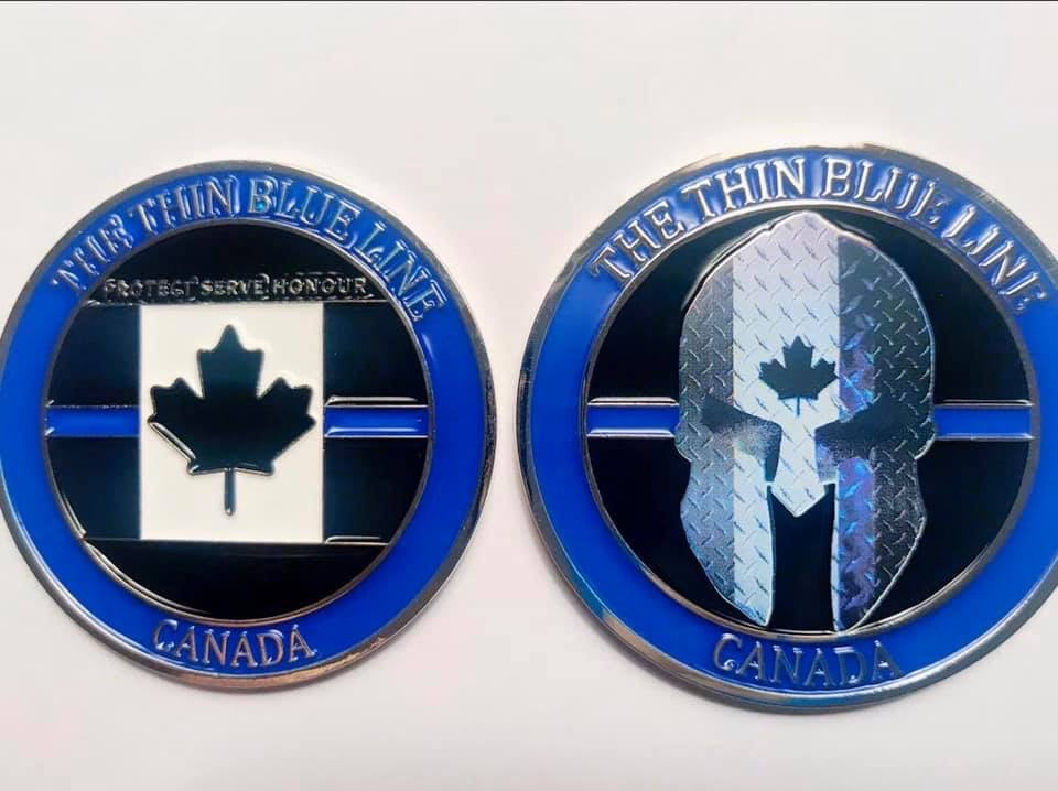 Thin Blue Line Canada 🇨🇦 Official Challenge Coin – The Thin Blue