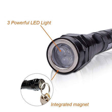 Load image into Gallery viewer, Magnetic 3 LED Flash Light 5 Pound Magnet Telescopic Flexible Neck Pick Up Tool