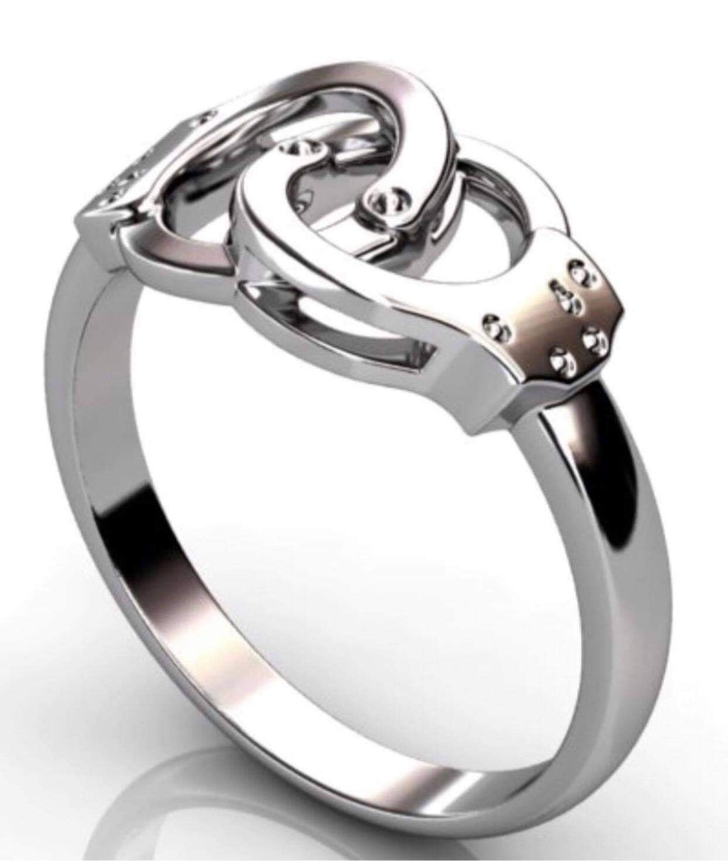 **You must go to canam-thinblueline.ecwid.com to purchase Sterling Silver Handcuff Ring