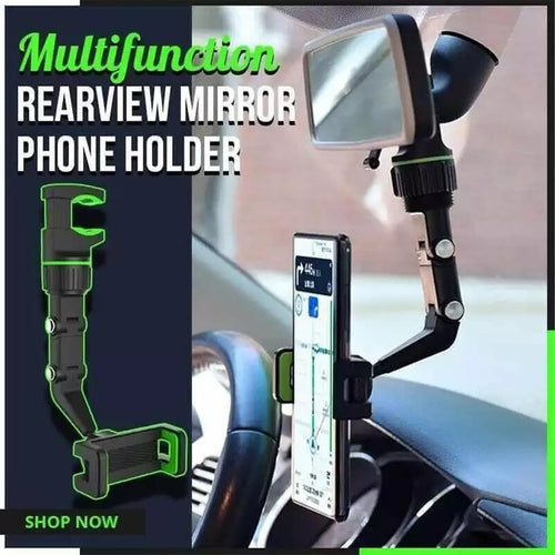 DEAL OF THE WEEK, True BOGO; Buy one, get one absolutely FREE with promo code 241 on Multifunctional Rearview Mirror Phone Holder with FREE SHIPPING!