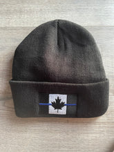 Load image into Gallery viewer, Toque / Winter Hat Promo: With each order of $79.99 and over (pre tax/shipping), you will receive a Thin Blue Line Canada Toque with cuff or without (Beanie) (an $18.99 value) absolutely FREE! (Must add Toque to cart and enter promo code TOQUE)