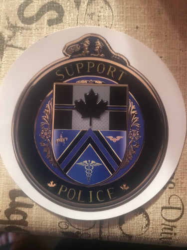 Thin Blue Line Canada Support Police Decal / Sticker