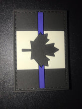 Load image into Gallery viewer, Thin Blue Line Canada PVC Velcro Backed Patch (large)