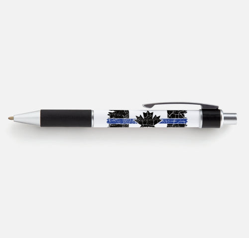 Thin Blue Line Canada Tattered Flag Ballpoint Pen