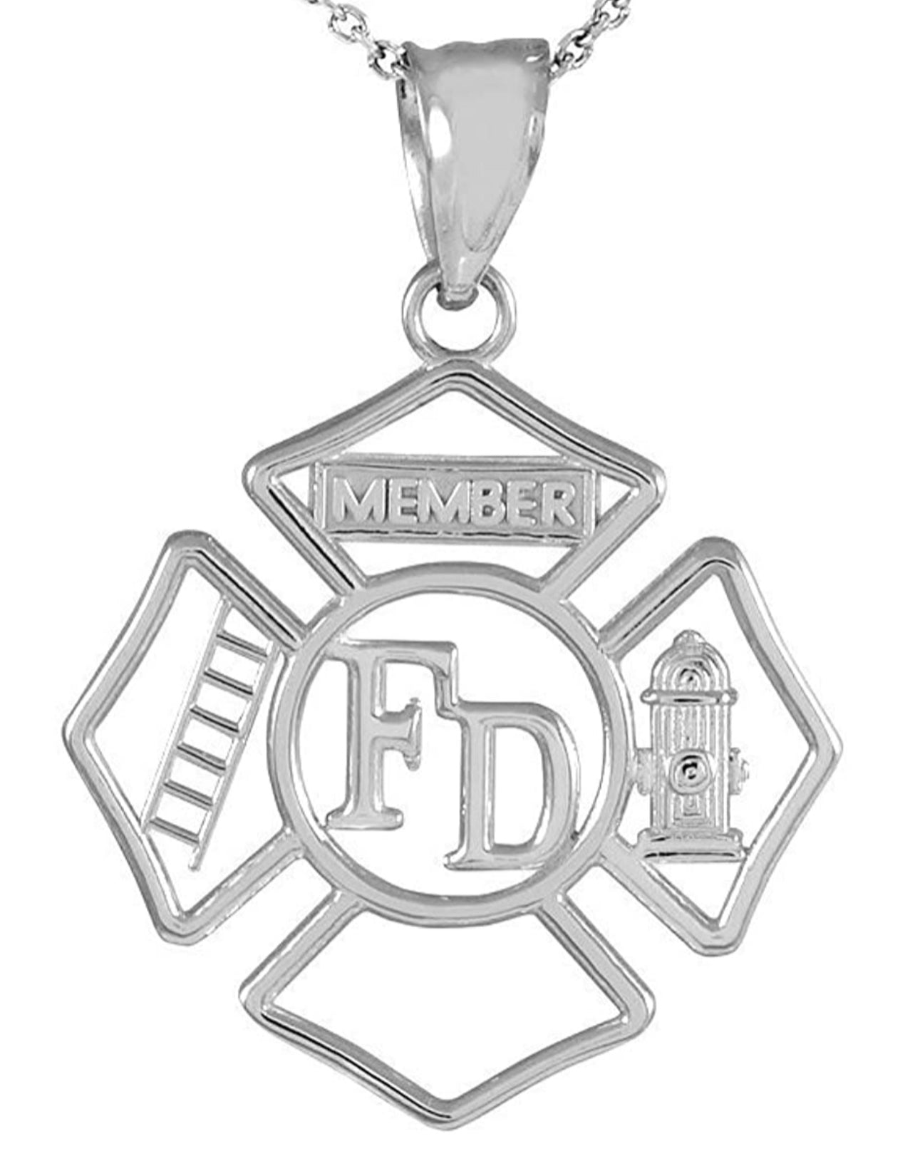 Firefighter Jewelry - Custom Maltese Cross Pendants - FireDogJewelry |  Firehouse