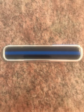 Load image into Gallery viewer, 5.3” Thin Blue line Police Flag Chrome Emblem 3D auto Decal