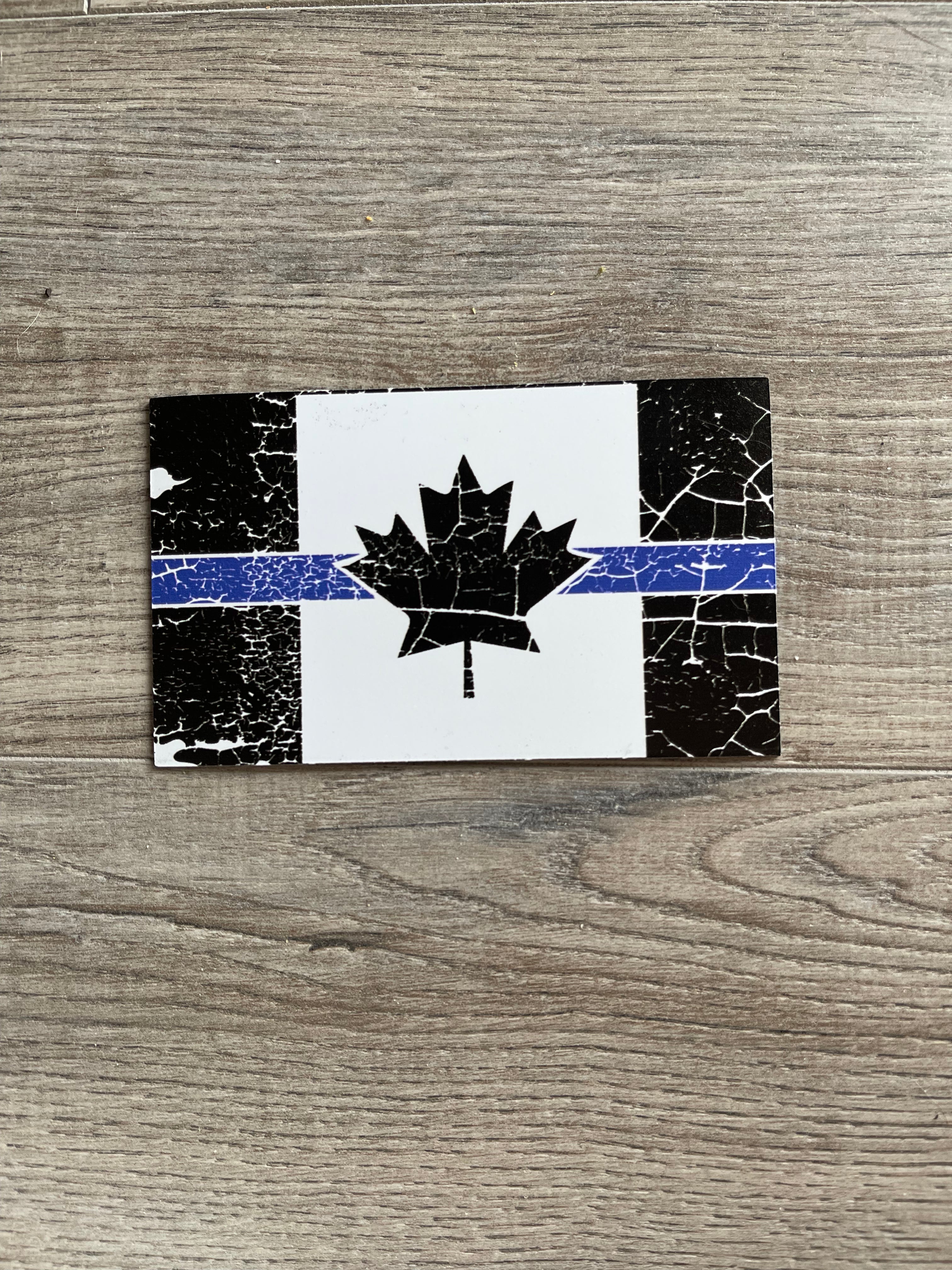 Thin Blue Line Distressed Canadian Flag License Plate – The Thin Blue Line  Canada