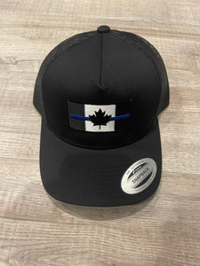 Thin Thin Blue Line Canadian Flag Retro SNAPBACK Cap