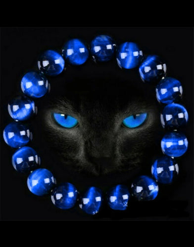 Unisex Blue Tiger Eye Bracelets (4 sizes, FREE Shipping)