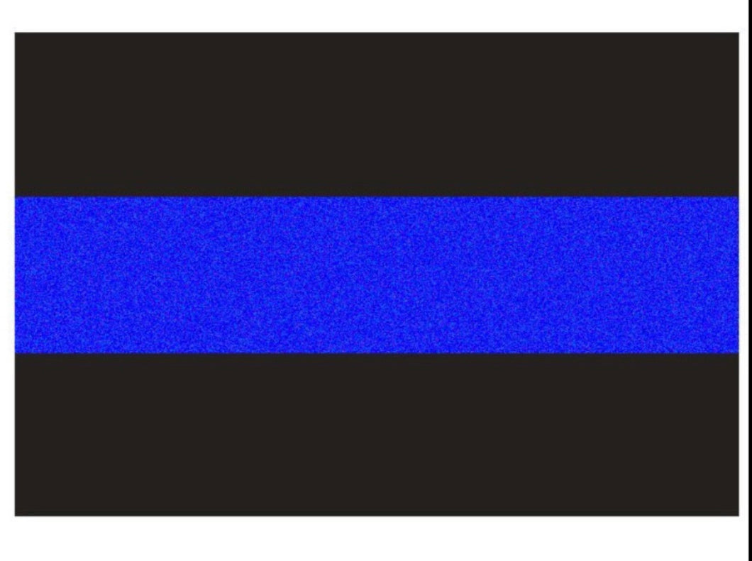 Reflective Police Thin Blue Line Bumper Decals (4