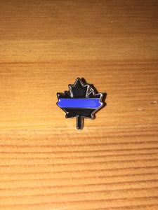 Maple Leaf Thin Blue Line Lapel Pin