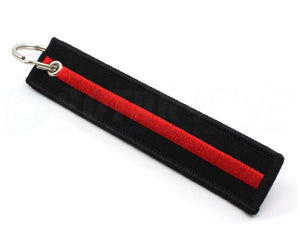 Thin Red Line - Key Chain