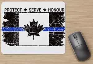 BUY A Thin Blue Line Canada Flag Mousepad and get a Thin Blue Line Ballpoint Pen 🖊 absolutely FREE! (Must add both items to cart and enter promo code FREEPEN)