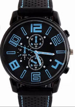 Load image into Gallery viewer, Thin Blue Line Inspired Large Numbers Watch