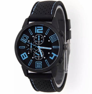 Thin Blue Line Inspired Large Numbers Watch