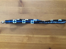 Load image into Gallery viewer, The Thin Blue Line Canada 🇨🇦 Lanyard (2 styles)