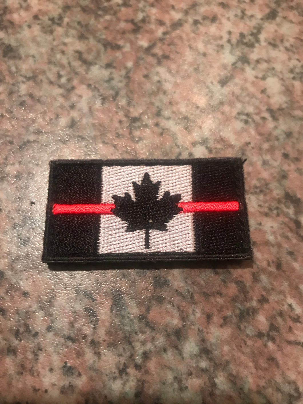 Thin Red Line Canada Flag PVC Patch
