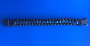 Thin Blue Line Paracord Survival Bracelet
